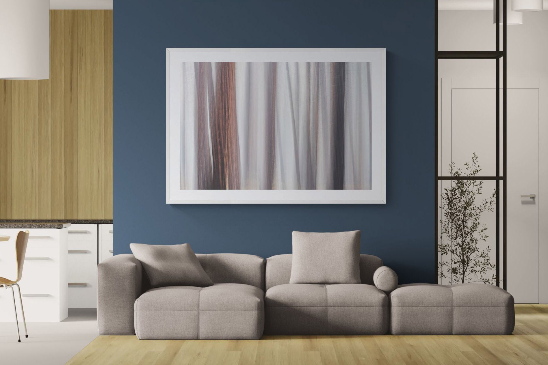 Abstract fine art print - photograph of pine trees in Yosemite National Park, USA