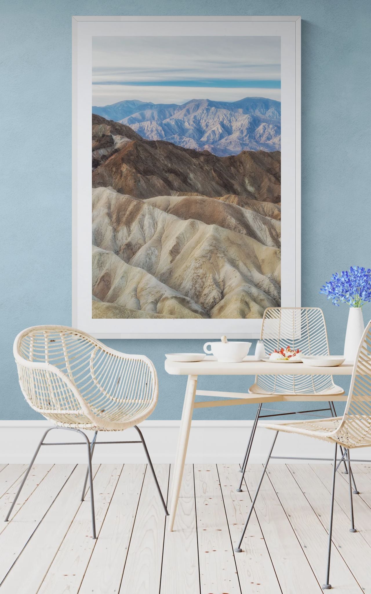 Abstract fine art print - photograph of Zabriskie Point in Death Valley National Park, USA