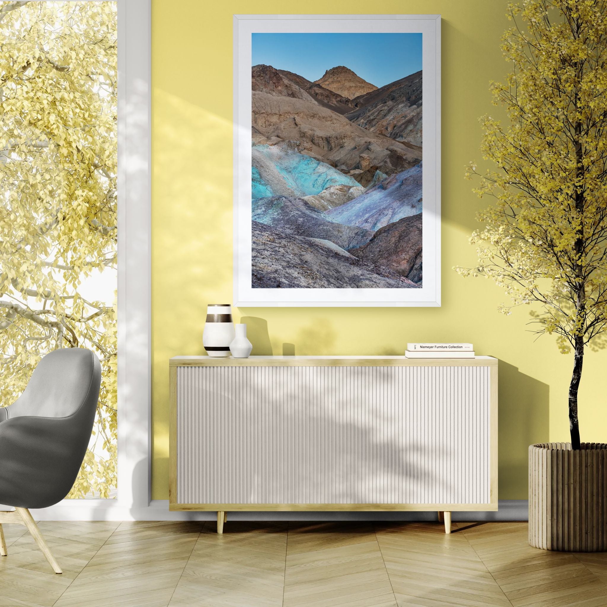 Abstract fine art print - photograph of Artist's Palette in Death Valley National Park, California, USA