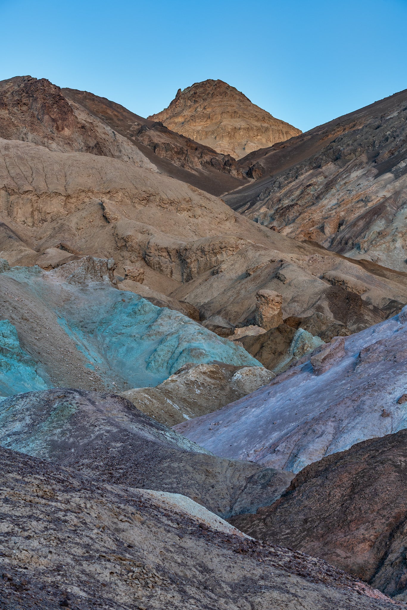 Abstract fine art print - photograph of Artist's Palette in Death Valley National Park, California, USA