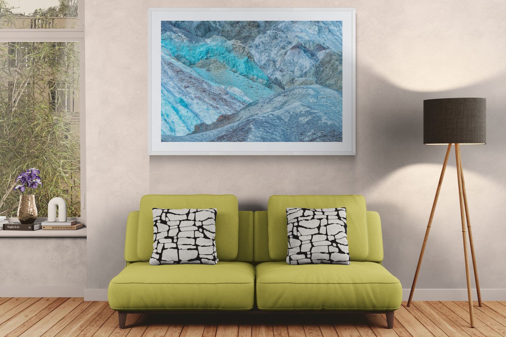 Abstract fine art print - photograph of Artist's Palette at Death Valley National Park, California, USA