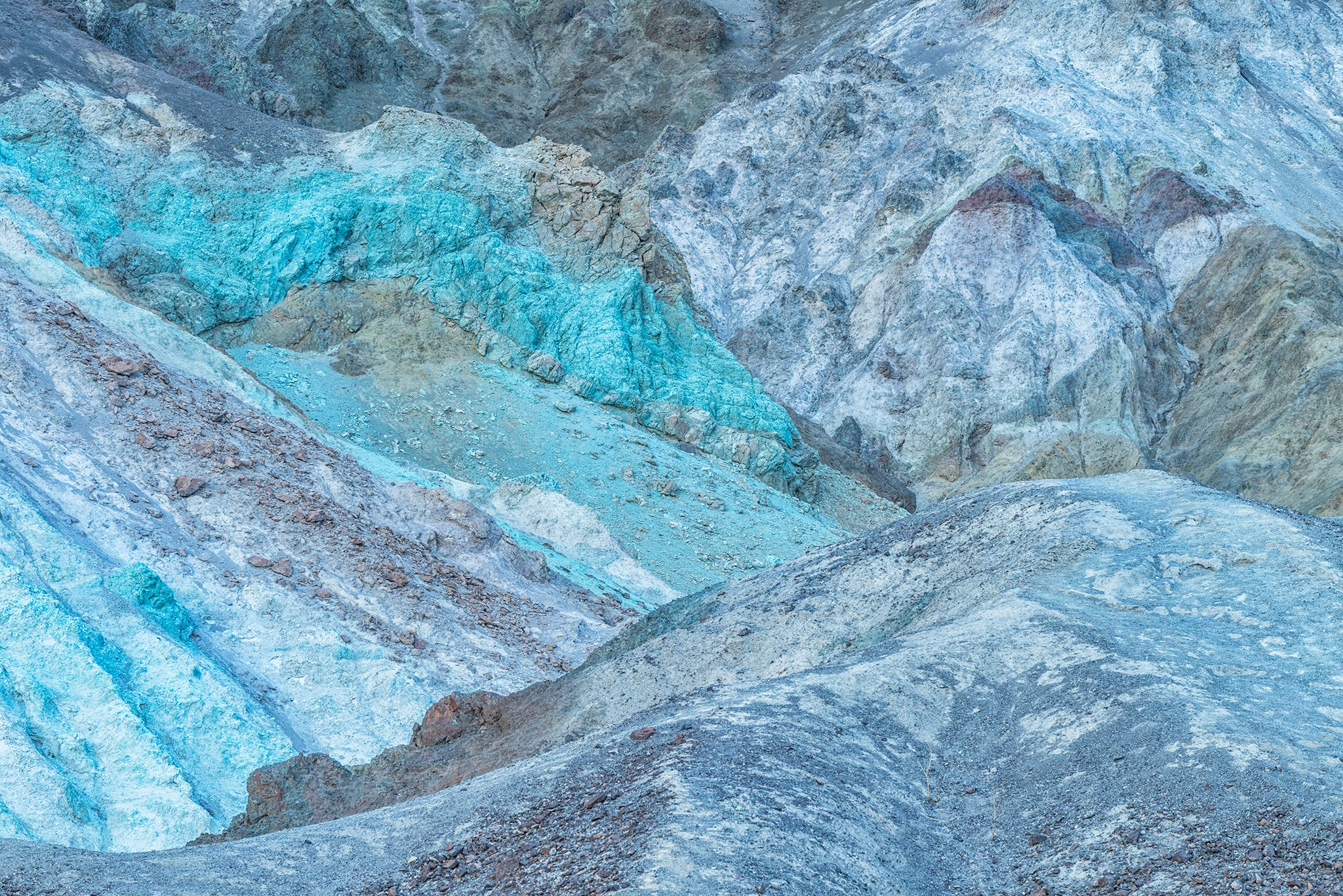 Abstract fine art print - photograph of Artist's Palette at Death Valley National Park, California, USA