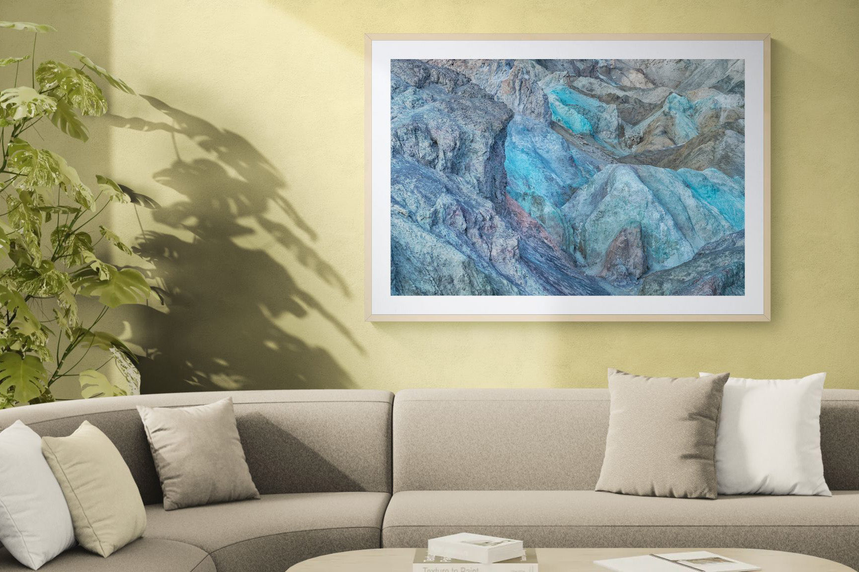 Abstract fine art print - photograph of Artist's Palette in Death Valley National Park, USA