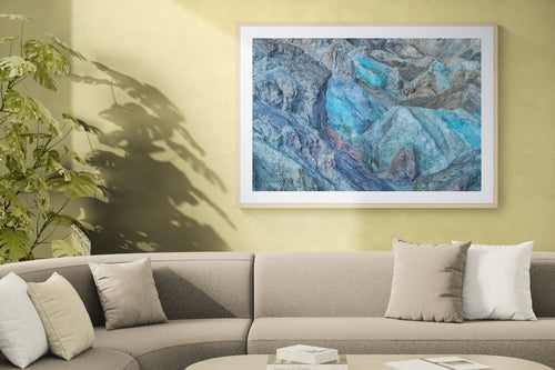 Abstract fine art print - photograph of Artist's Palette in Death Valley National Park, USA