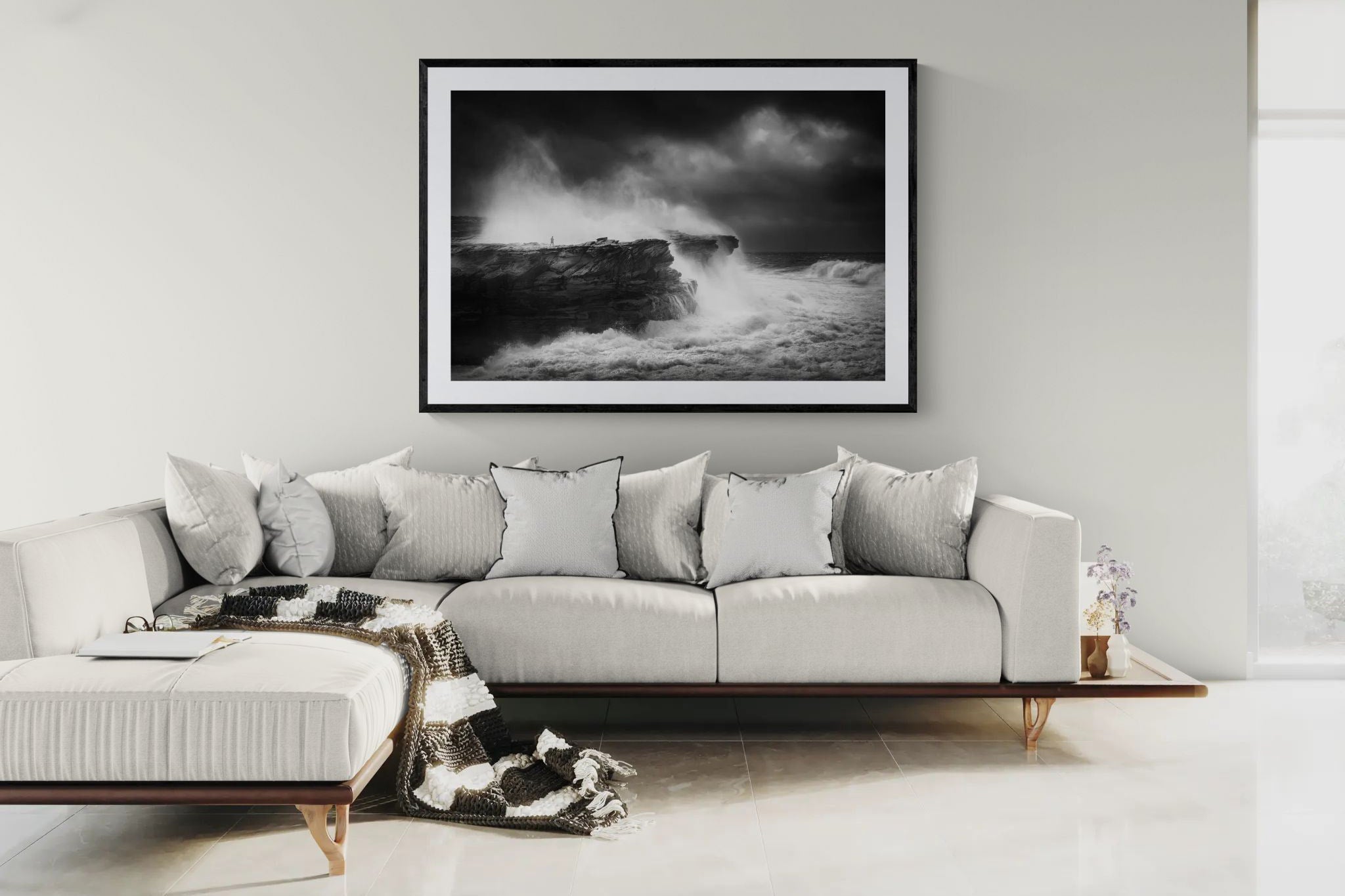 Coastal fine art print - photograph of crazy wave at Potter Point, Kurnell, NSW
