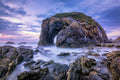 Coastal fine art print - photograph of sunrise at Horse Head rock, NSW