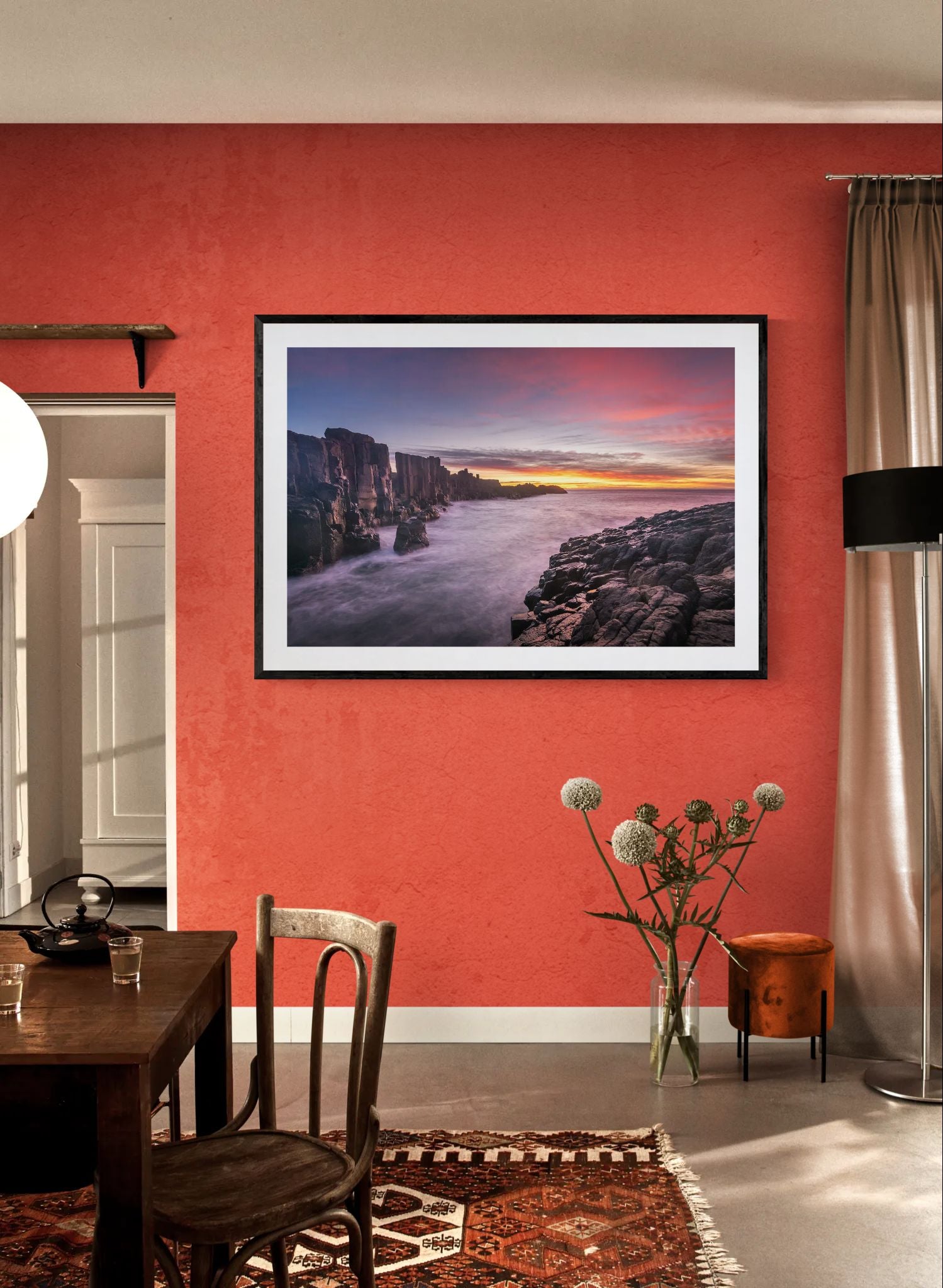 Coastal fine art print - photograph of sunrise at Bombo Headland, NSW