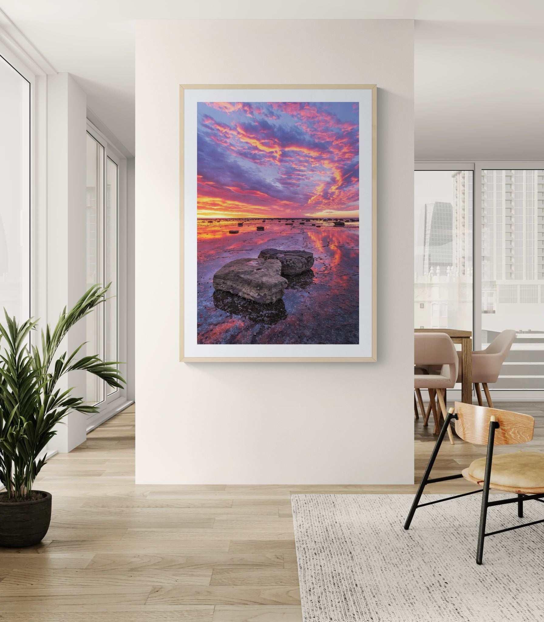 Coastal fine art print - photograph of sunrise at Long Reef, NSW