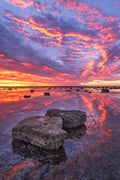 Coastal fine art print - photograph of sunrise at Long Reef, NSW
