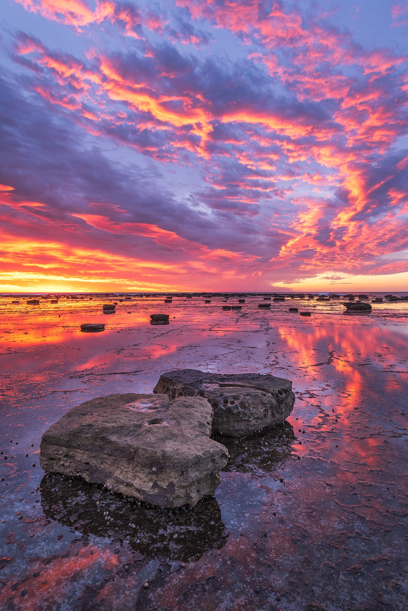 Coastal fine art print - photograph of sunrise at Long Reef, NSW