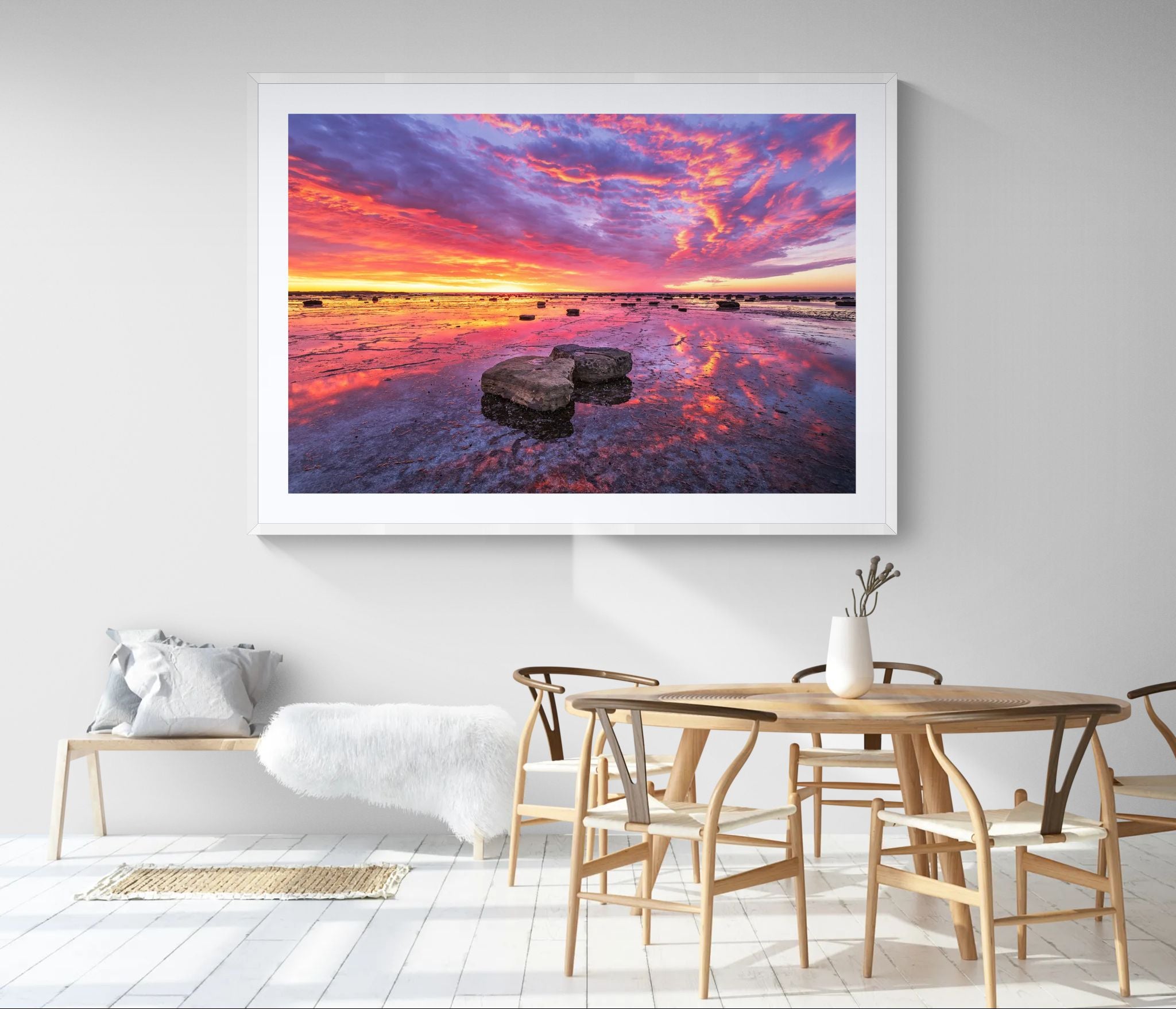 Coastal fine art print - photograph of sunrise at Long Reef, NSW