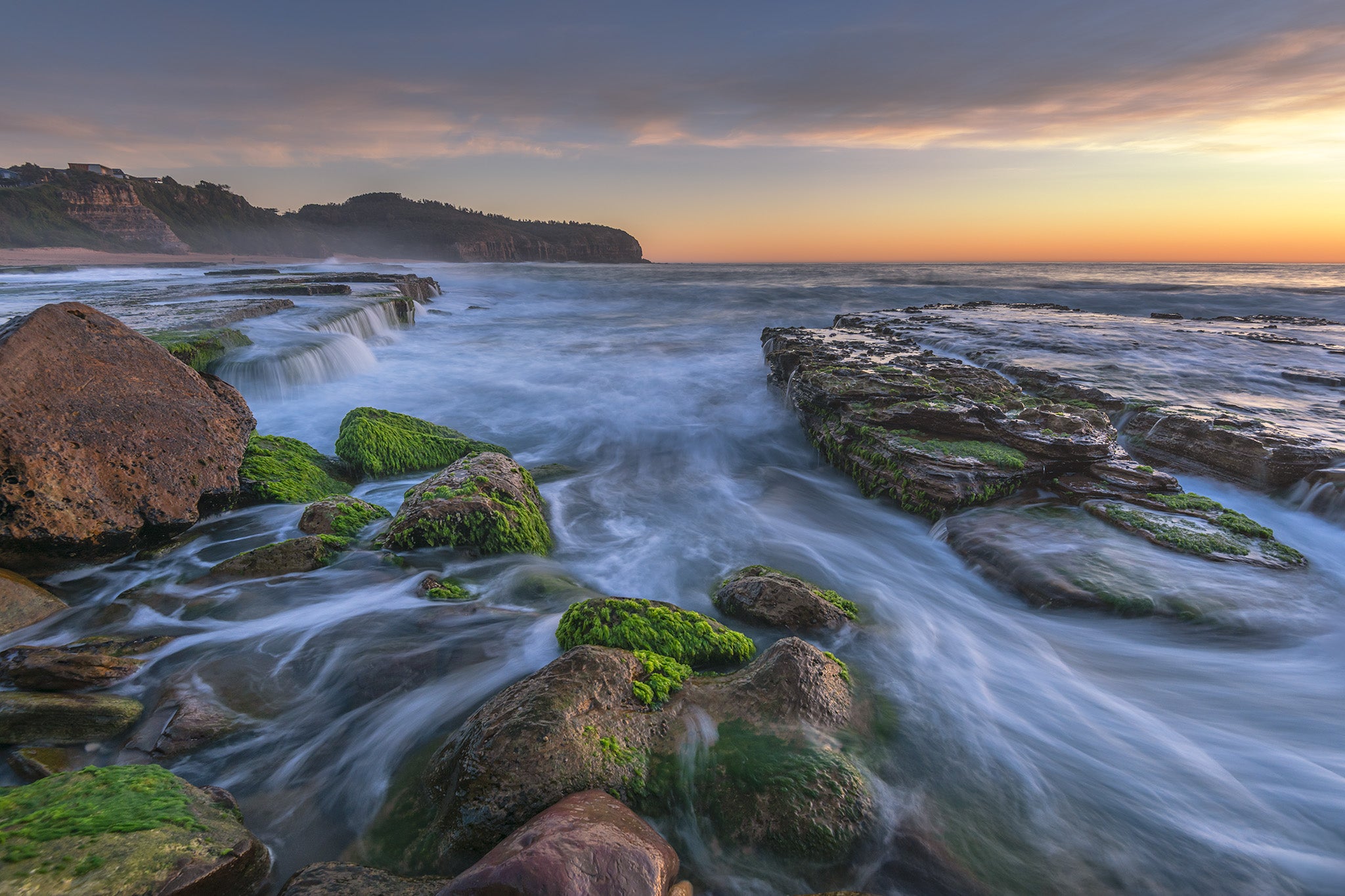 Coastal fine art print - photograph of sunrise at Turimetta beach, NSW