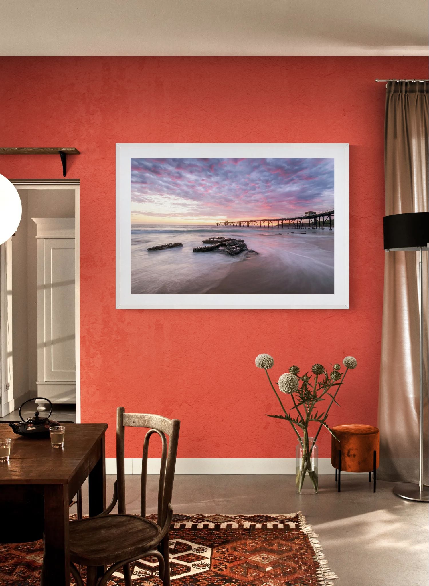 Coastal fine art print - photograph of sunrise at Catherine Hill Bay, NSW