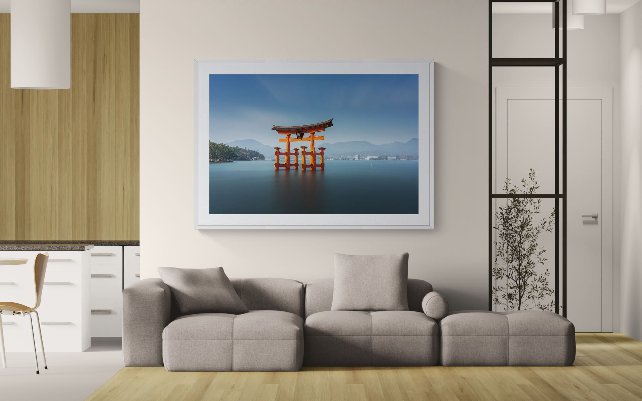 Coastal fine art print - photograph of floating gate at Miyajima Island, Hiroshima, Japan
