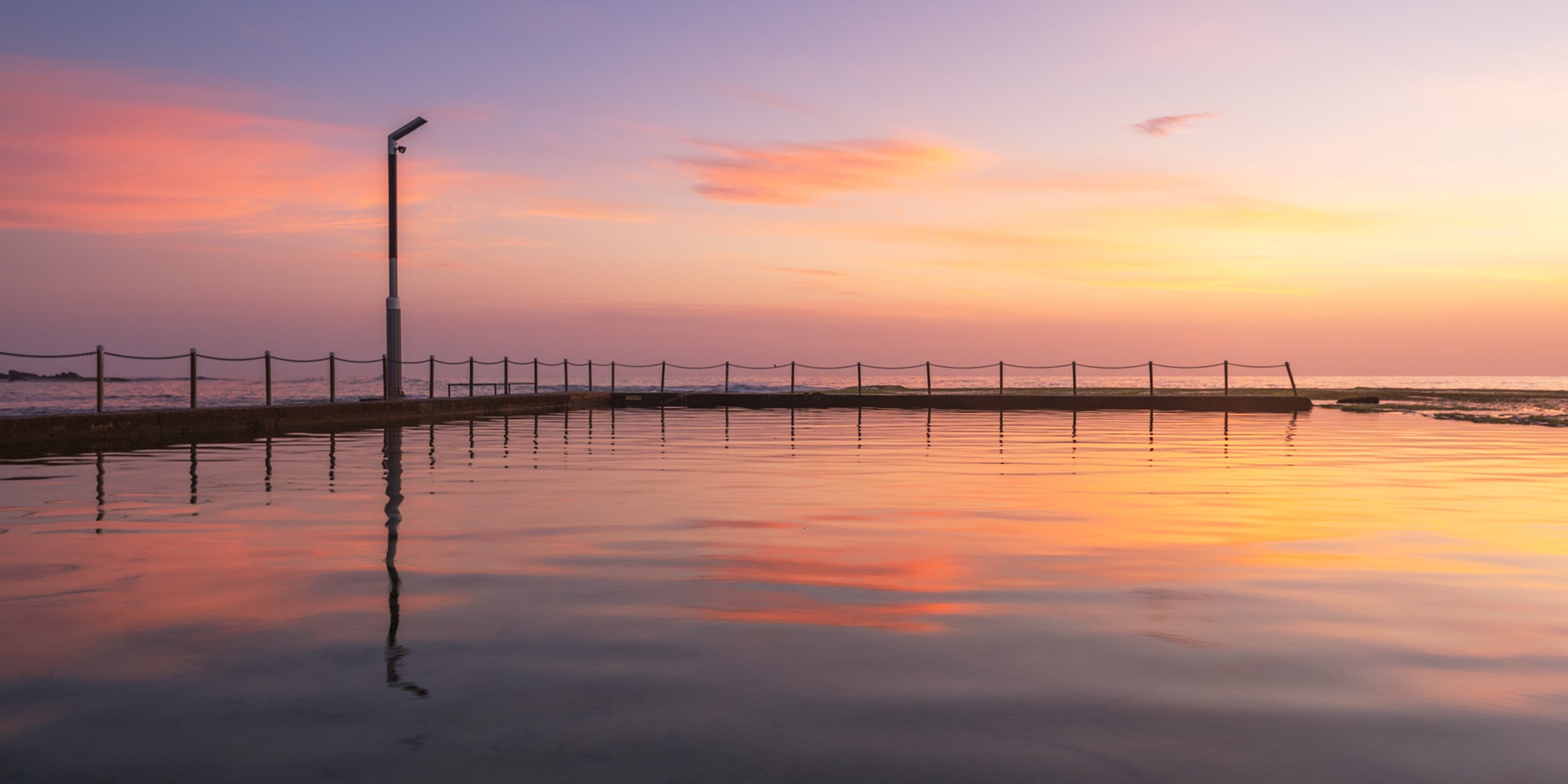 Coastal fine art print - photograph of sunrise at Mona Vale, NSW