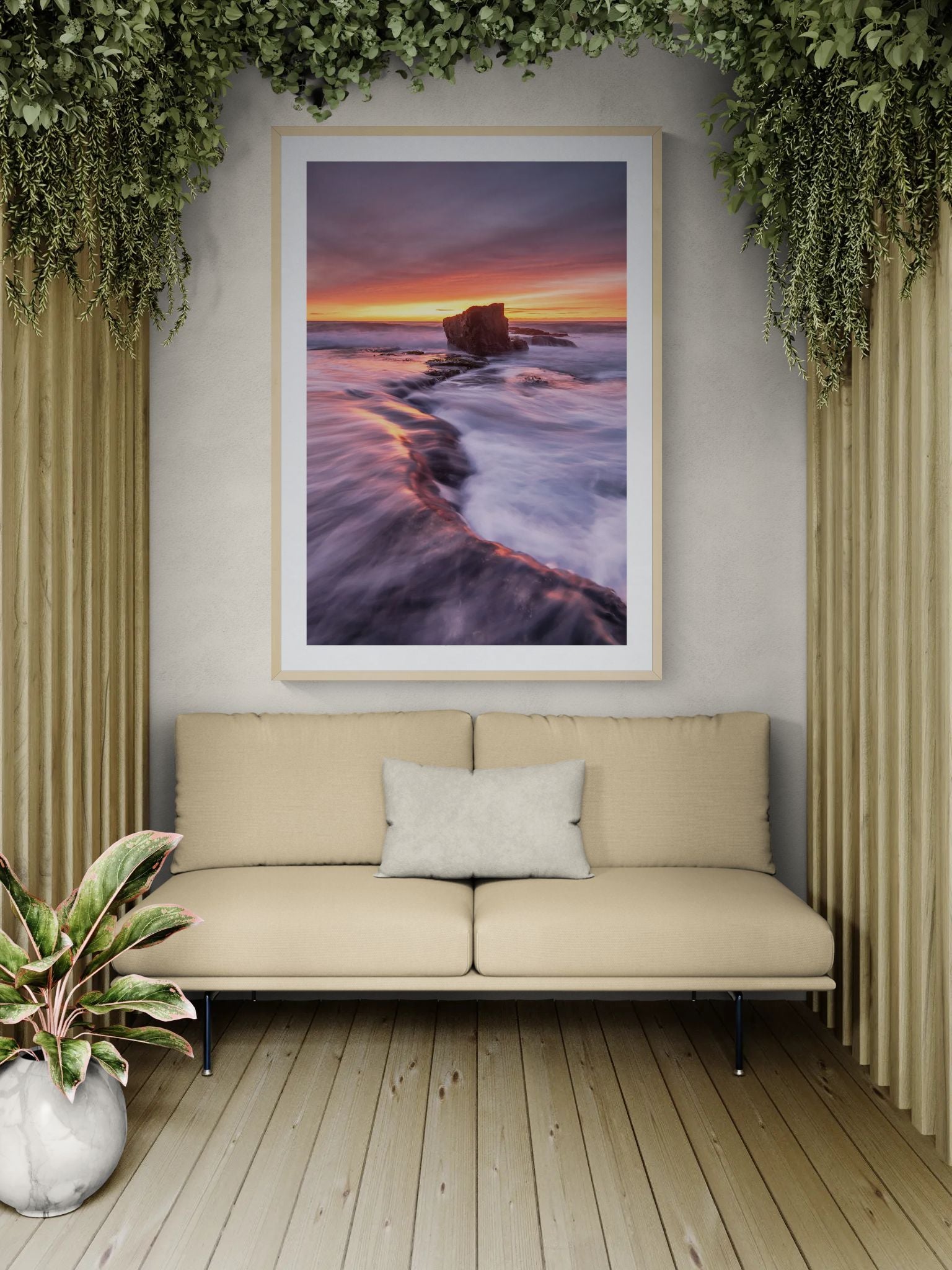 Coastal fine art print - photograph of sunrise at North Turimetta, NSW