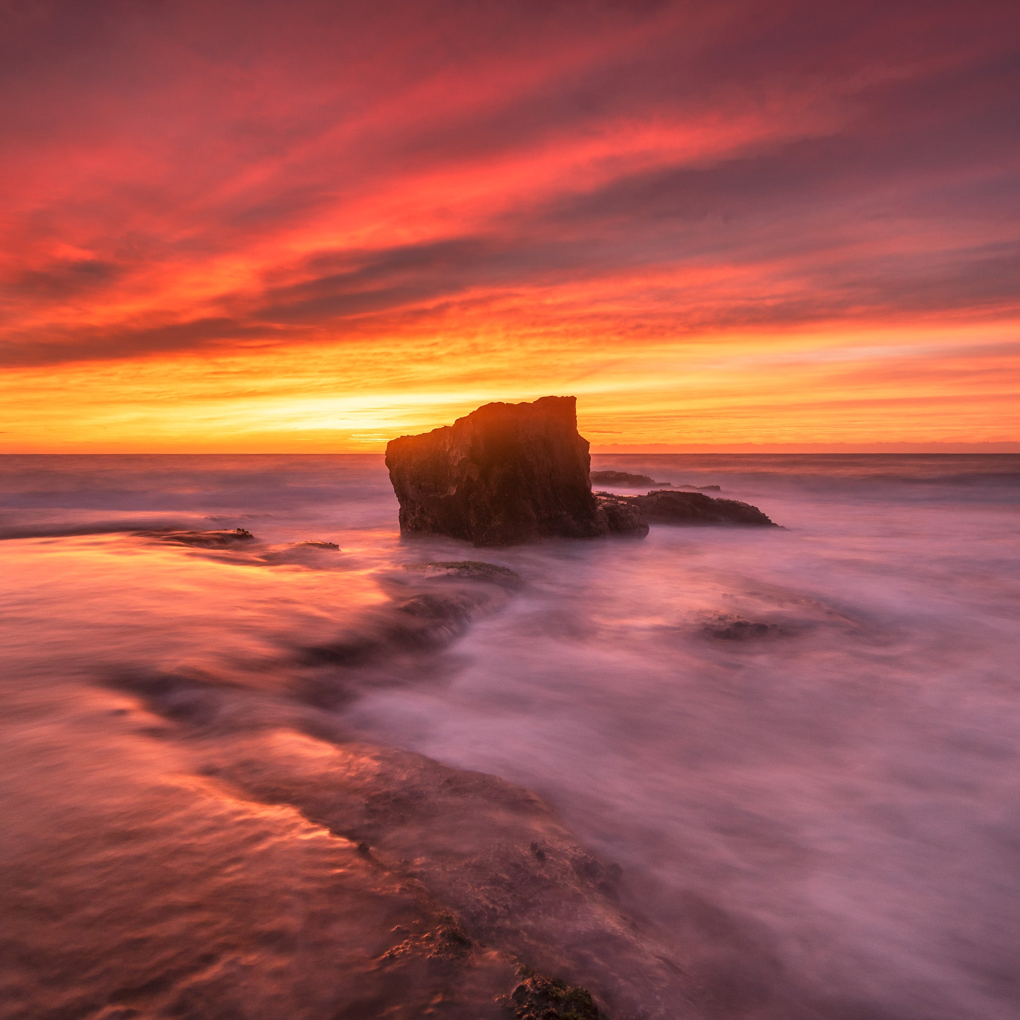 Coastal fine art print - photograph of sunrise at North Turimetta, NSW