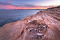 Coastal fine art print - photograph of sunset at Putty Beach, NSW