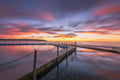 Coastal fine art print - photograph of sunrise at South Curl Curl rockpool, NSW