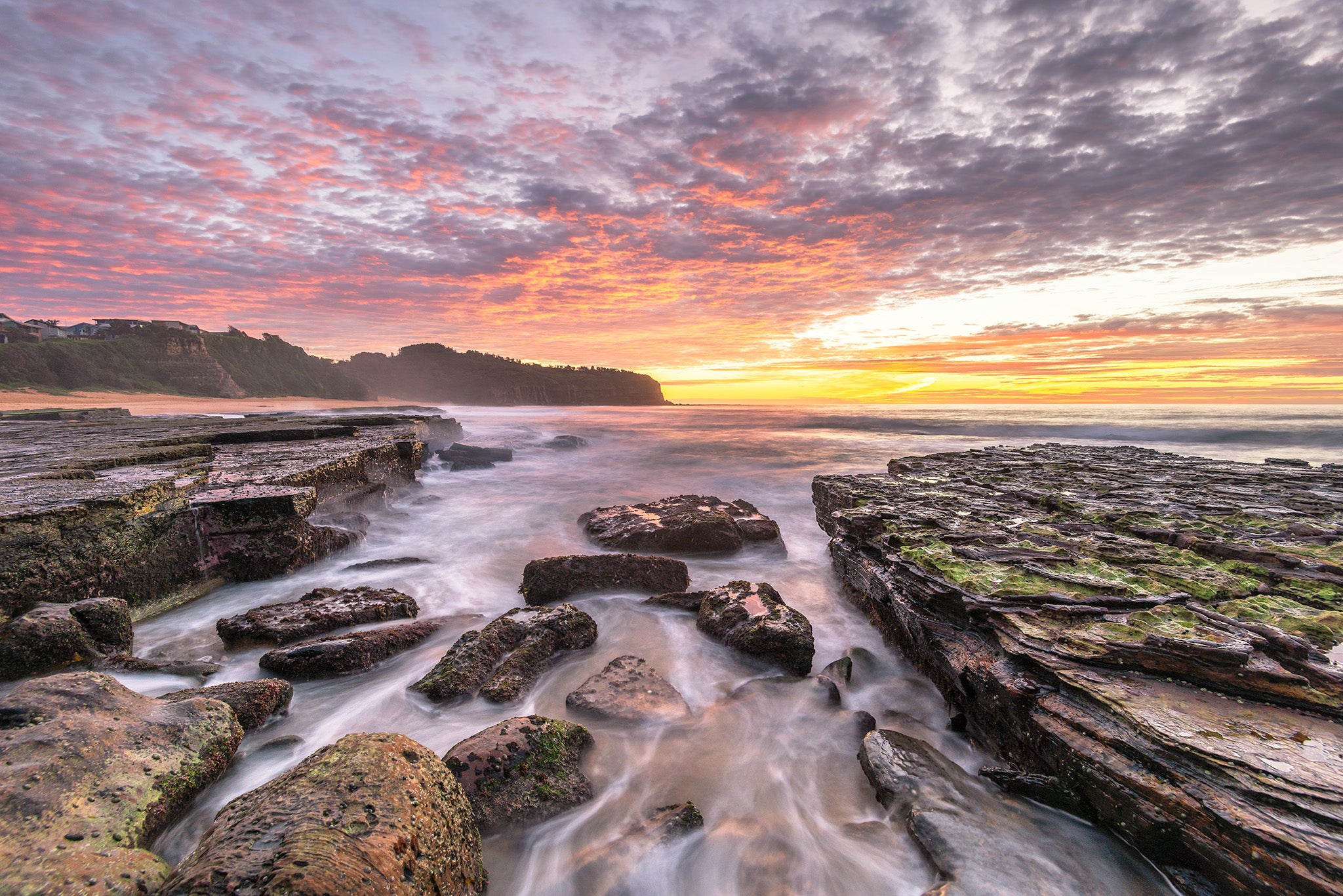 Coastal fine art print - photograph of sunrise at Turimetta beach, NSW