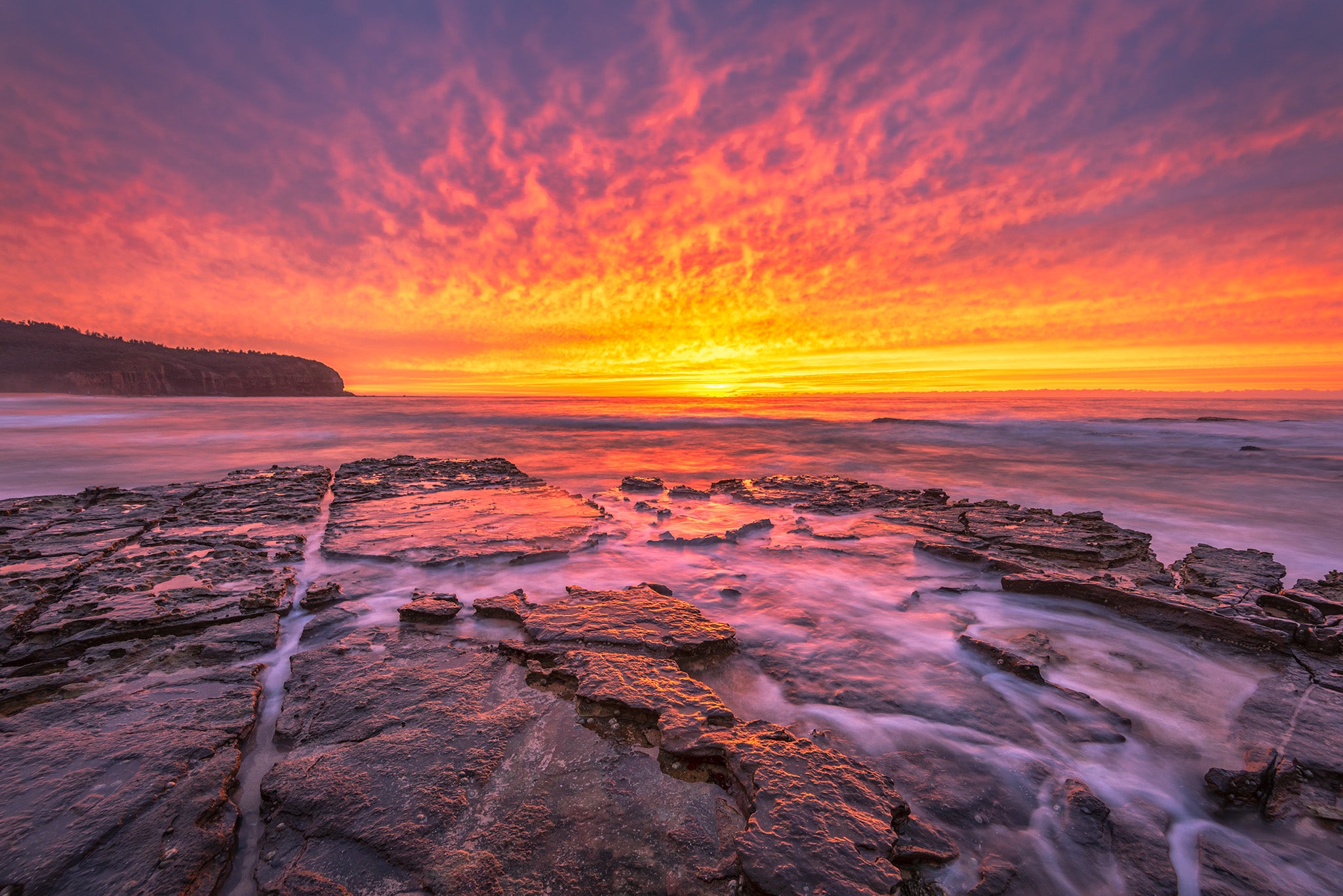 Coastal fine art print - photograph of sunrise at Turimetta beach, NSW