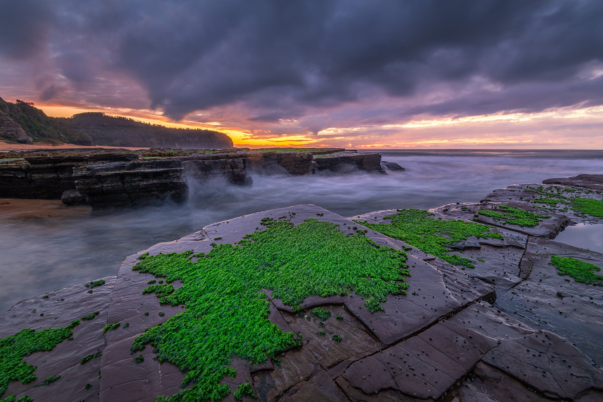 Coastal fine art print - photograph of sunrise at Turimetta beach, NSW