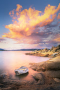 Inland Water fine art print - photograph of sunset at Lake Jindabyne, NSW