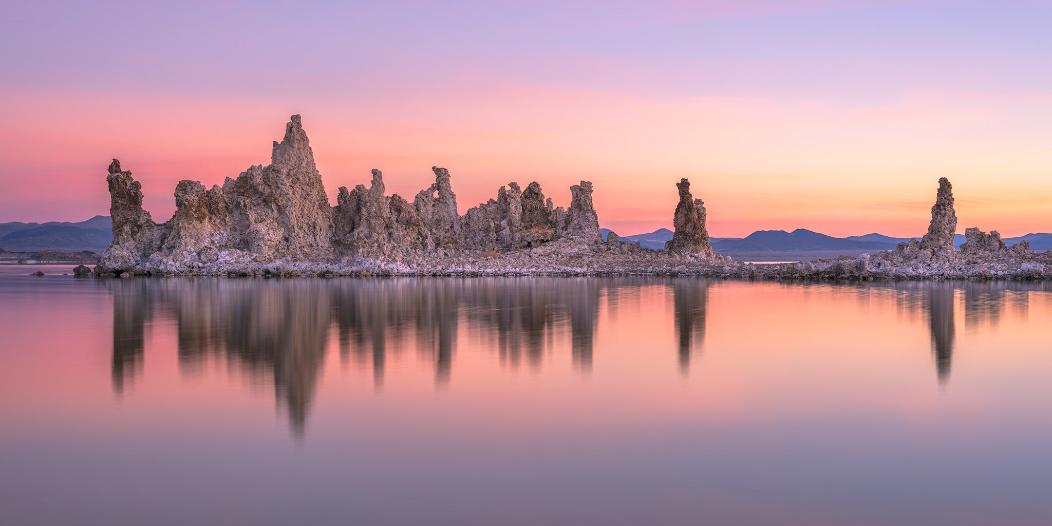 Inland Water fine art print - photograph of sunrise at Mono Lake, California, USA