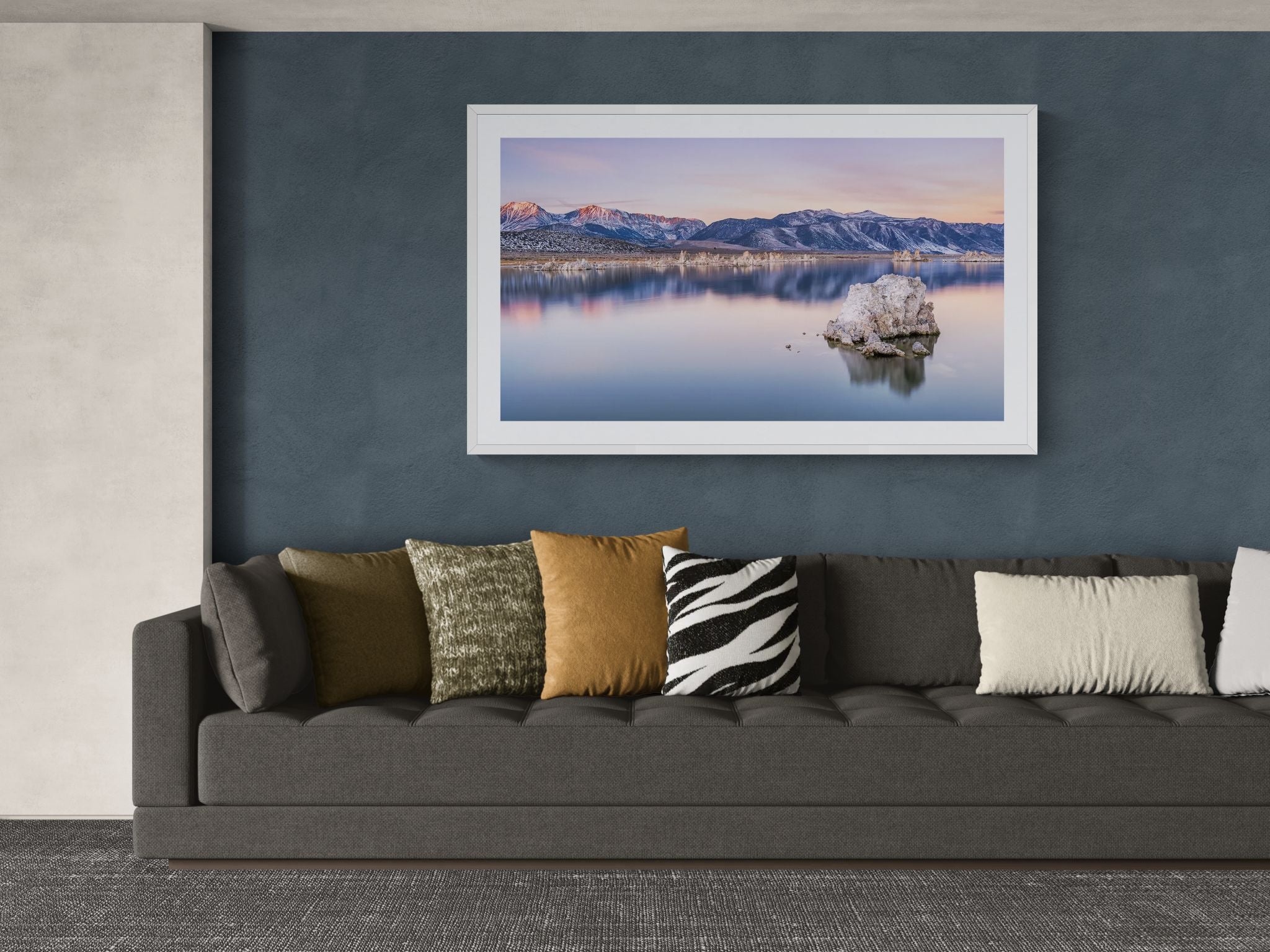 Inland water fine art print - photograph of sunrise over Mono Lake, California, USA