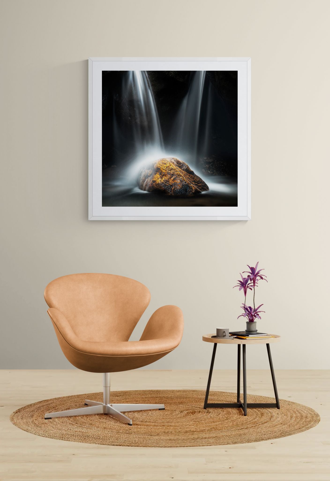 Inland water fine art print  - photograph of a small waterfall in Minnamurra rainforest, NSW
