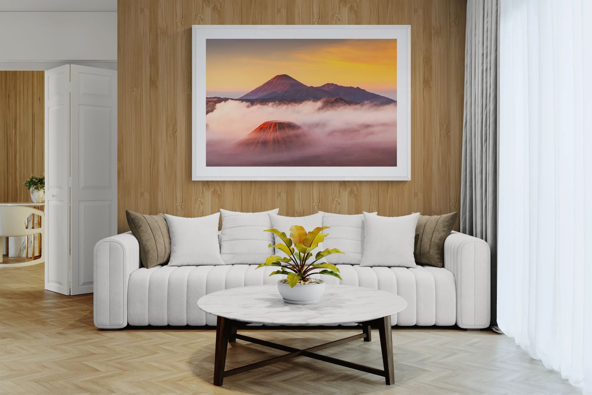 Mountains fine art print - photograph of sunrise at Mount Bromo, Indonesia