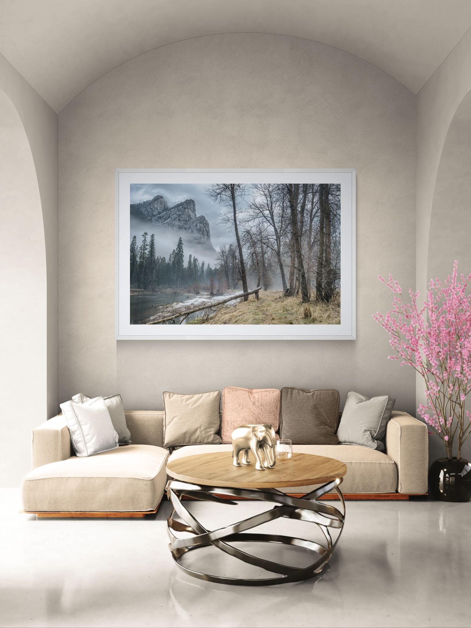 Mountains fine art print - photograph of The Three Brothers, Yosemite National Park, USA