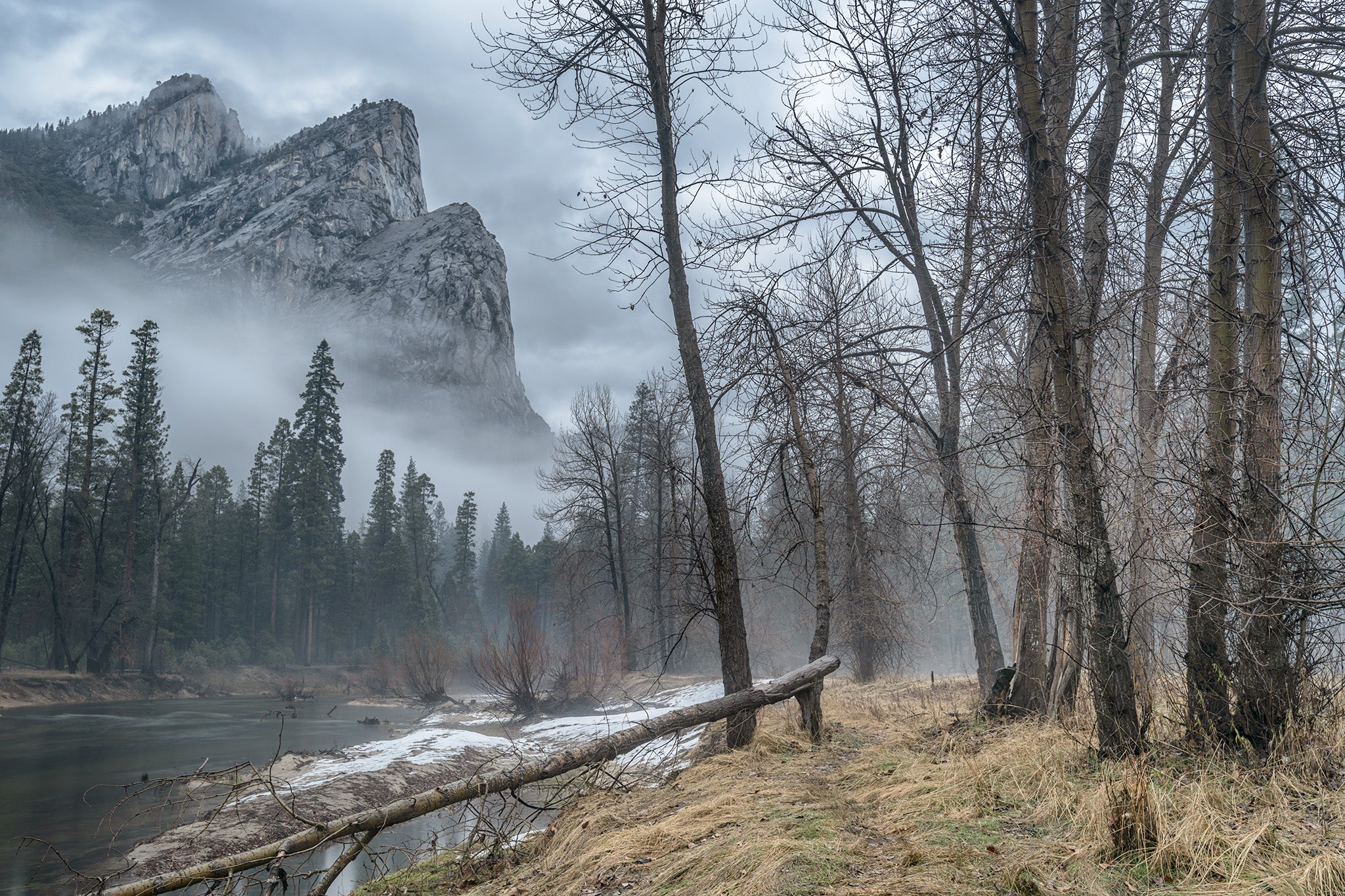 Mountains fine art print - photograph of The Three Brothers, Yosemite National Park, USA