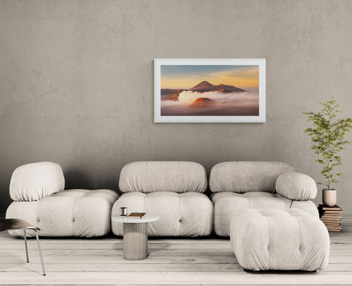 Mountains fine art print - photograph of sunrise over Mt Bromo, Indonesia