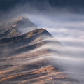Mountains fine art print - photograph of foggy morning at Mount Bromo, Indonesia