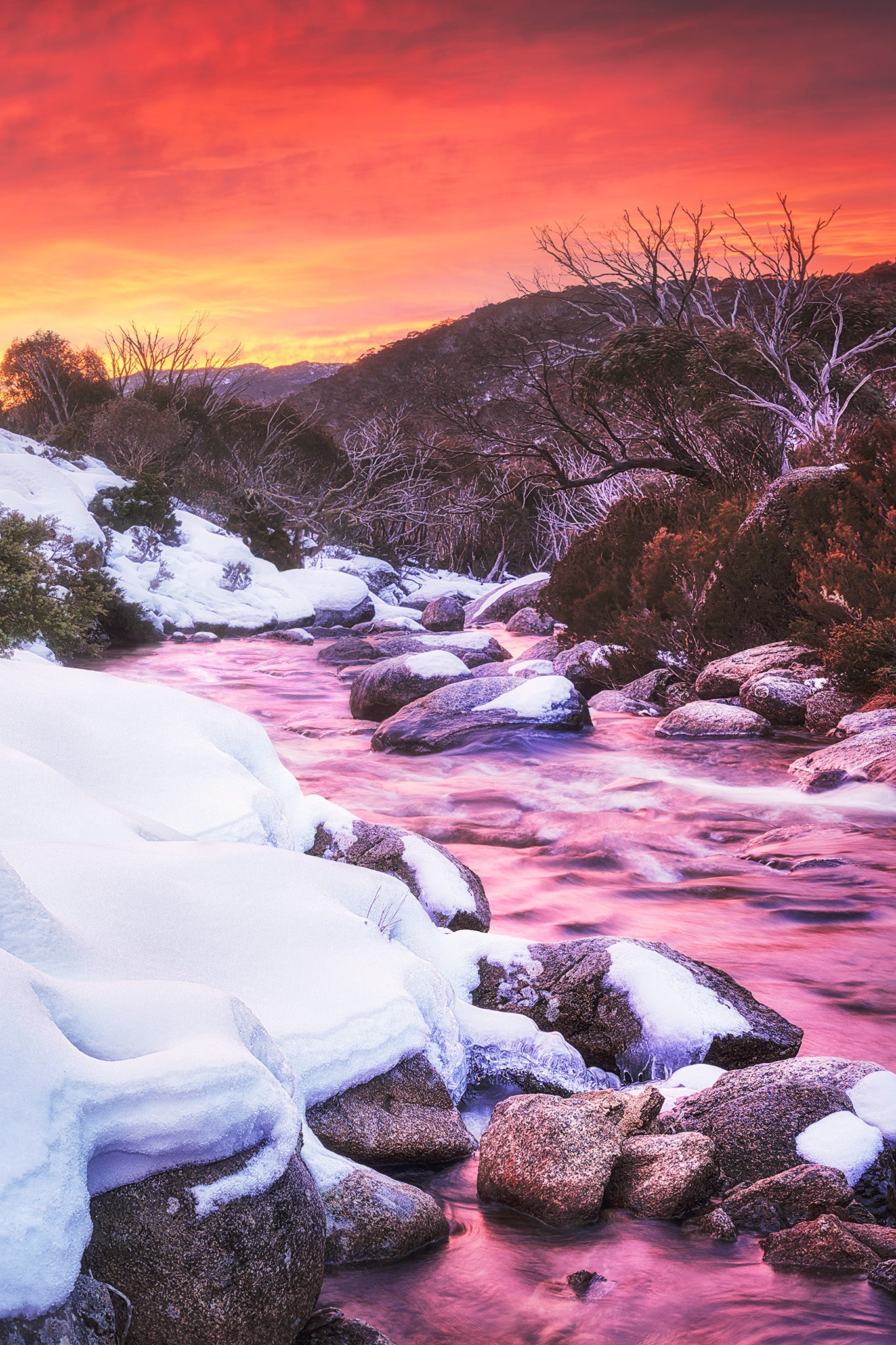 Mountains fine art print - photograph of sunrise at Dead Horse Gap, NSW
