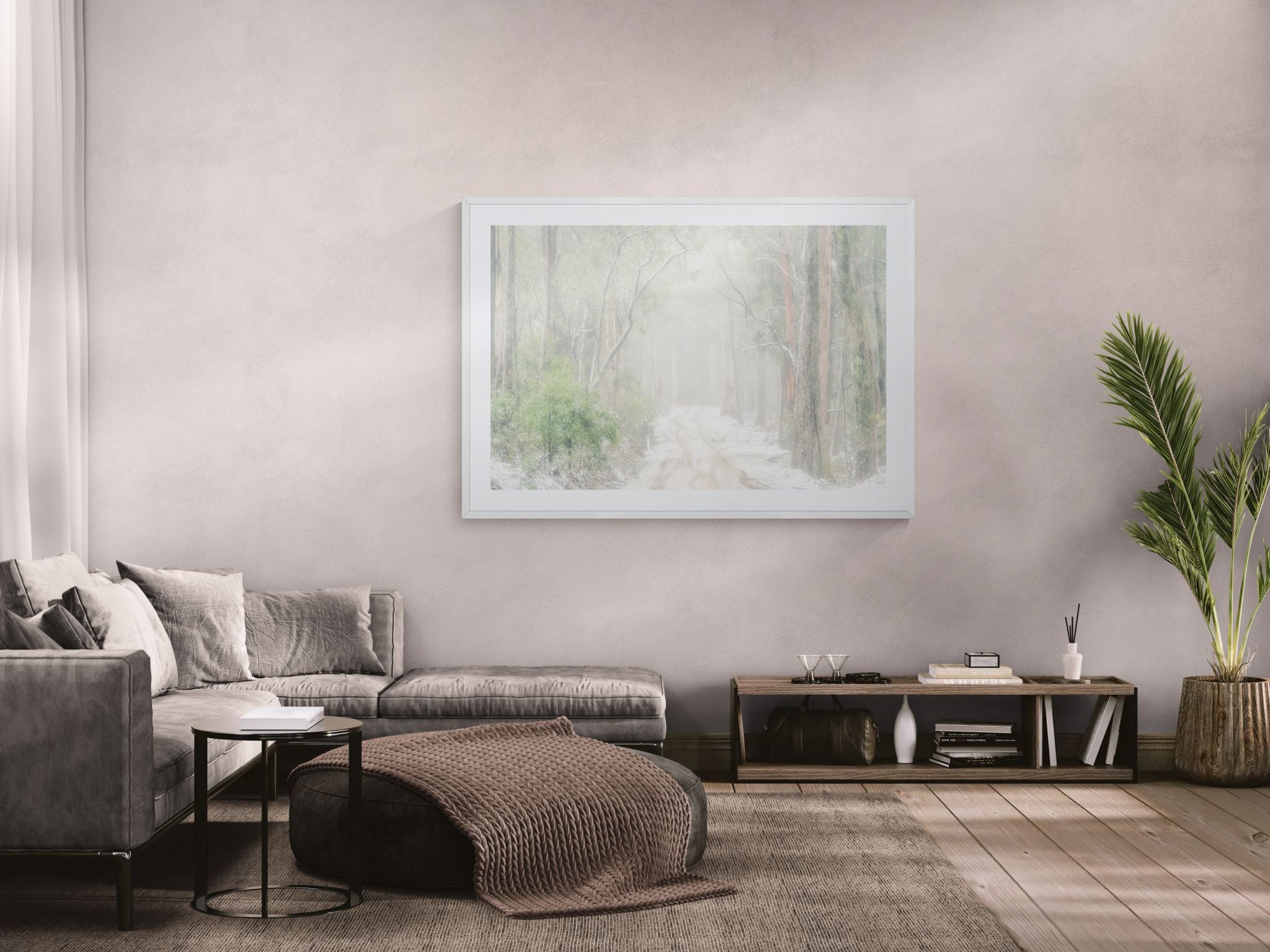 Snow fine art print - photograph of snowy road at Laurel Hill, NSW