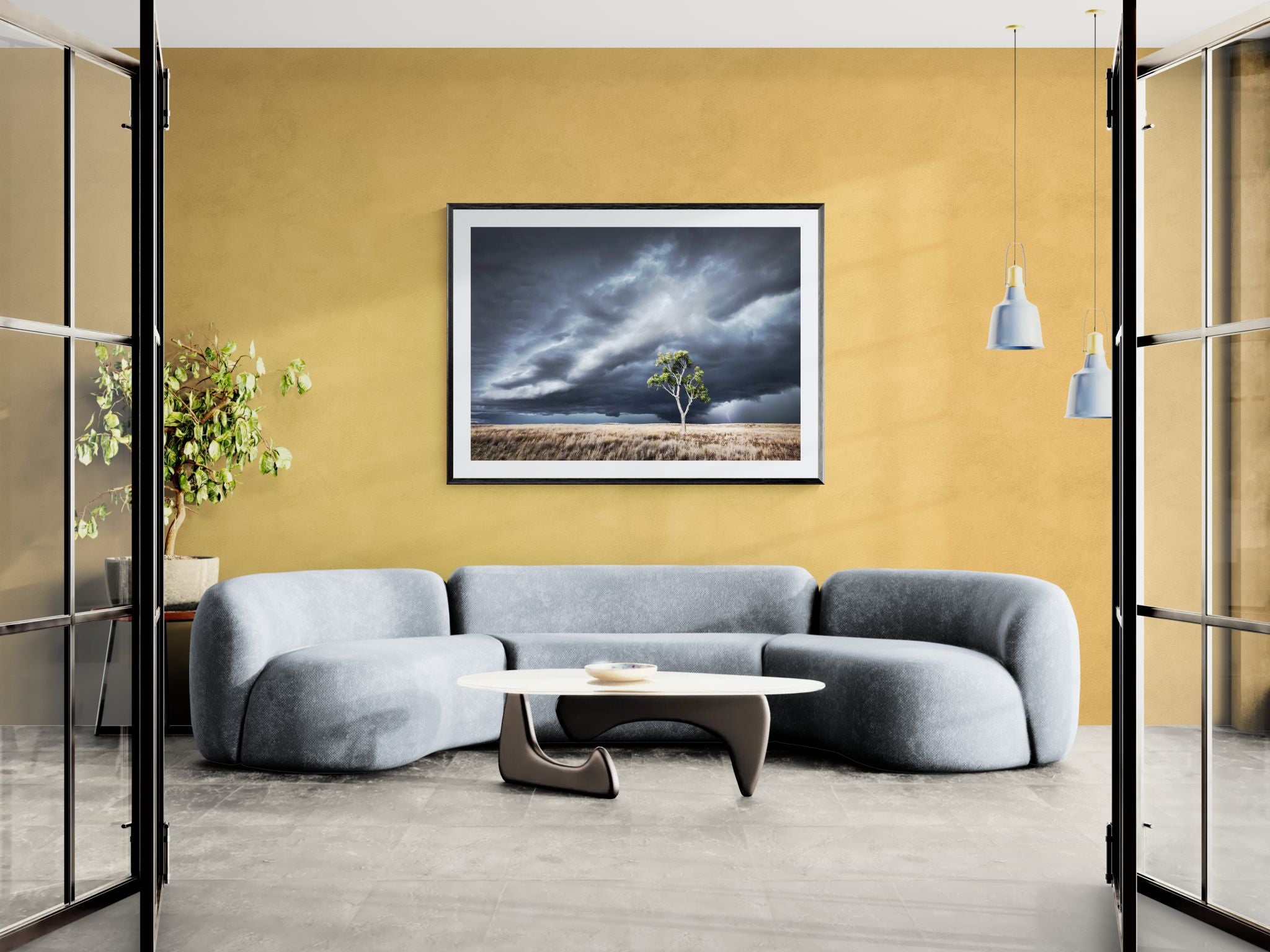 Storms fine art print - photograph of a tree during storm in Merriwa, NSW