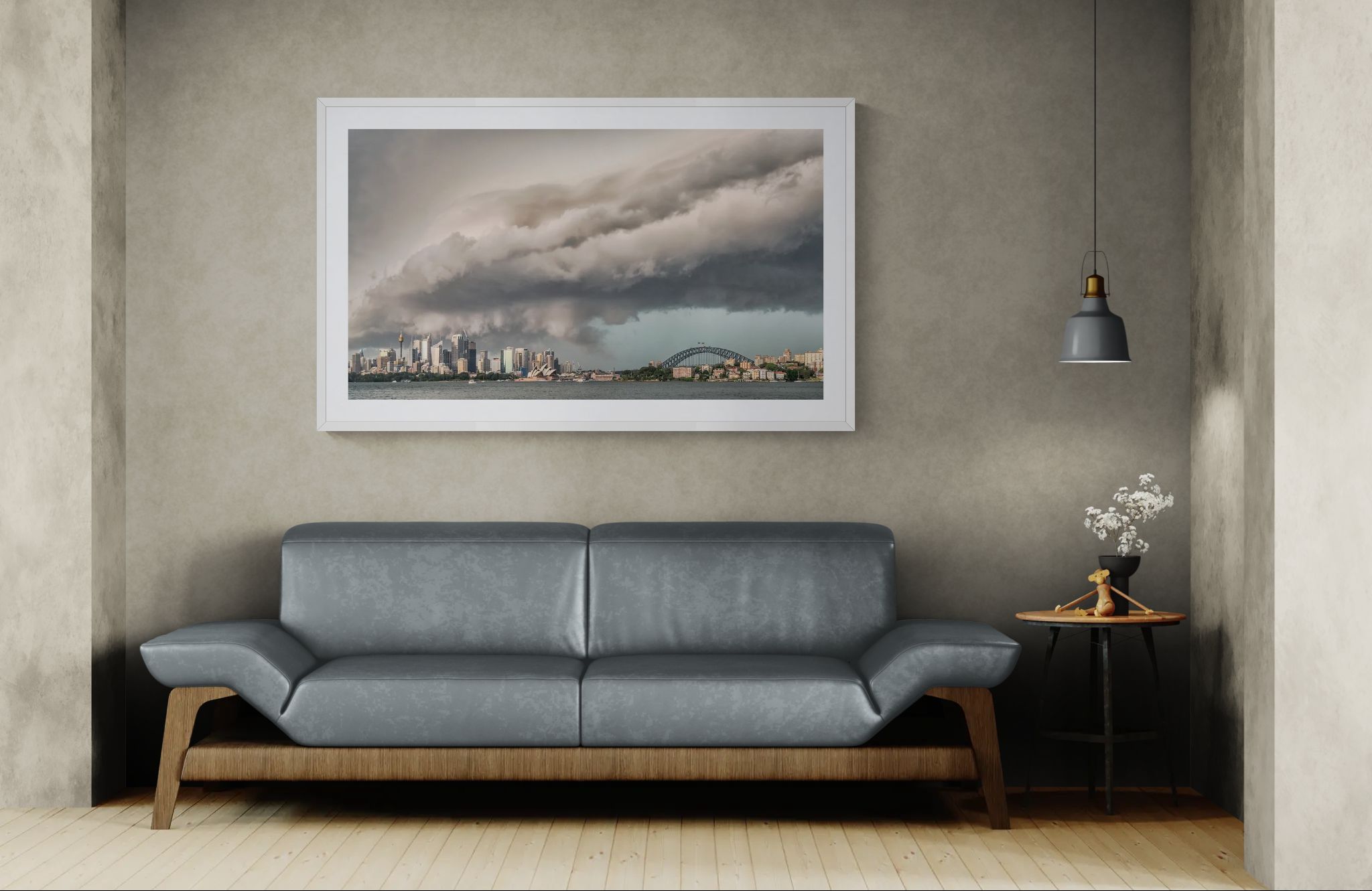 Storms fine art print - photograph of thunderstorm over Sydney harbour