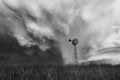 Storms fine art print - photograph of a windmill during thunderstorm in Orange, NSW