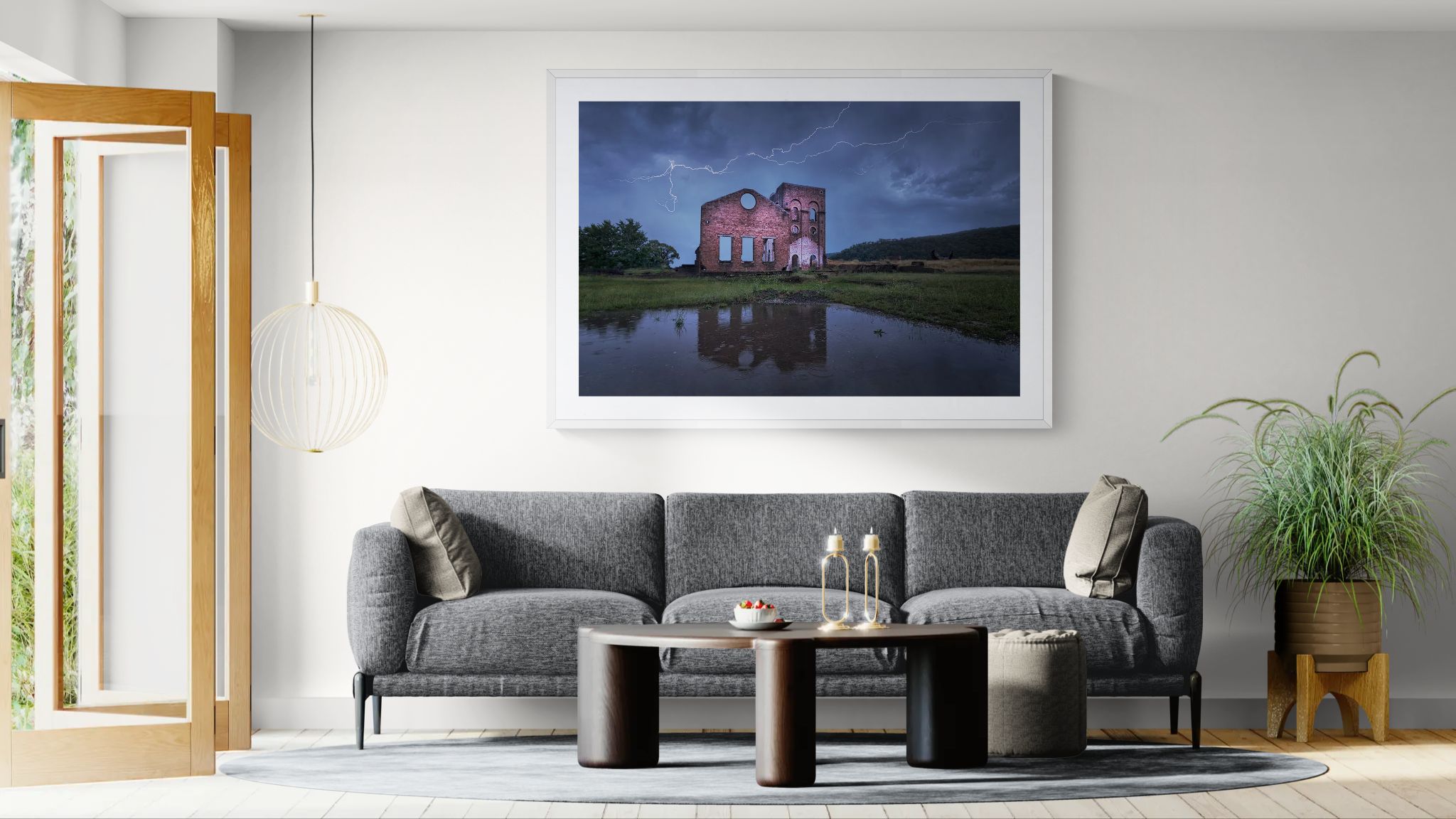 Storms fine art print - photograph of storm at Lithgow Blast Furnace, NSW