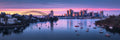 Urban fine art print - photograph of Sydney skyline during sunrise taken from Waverton, NSW