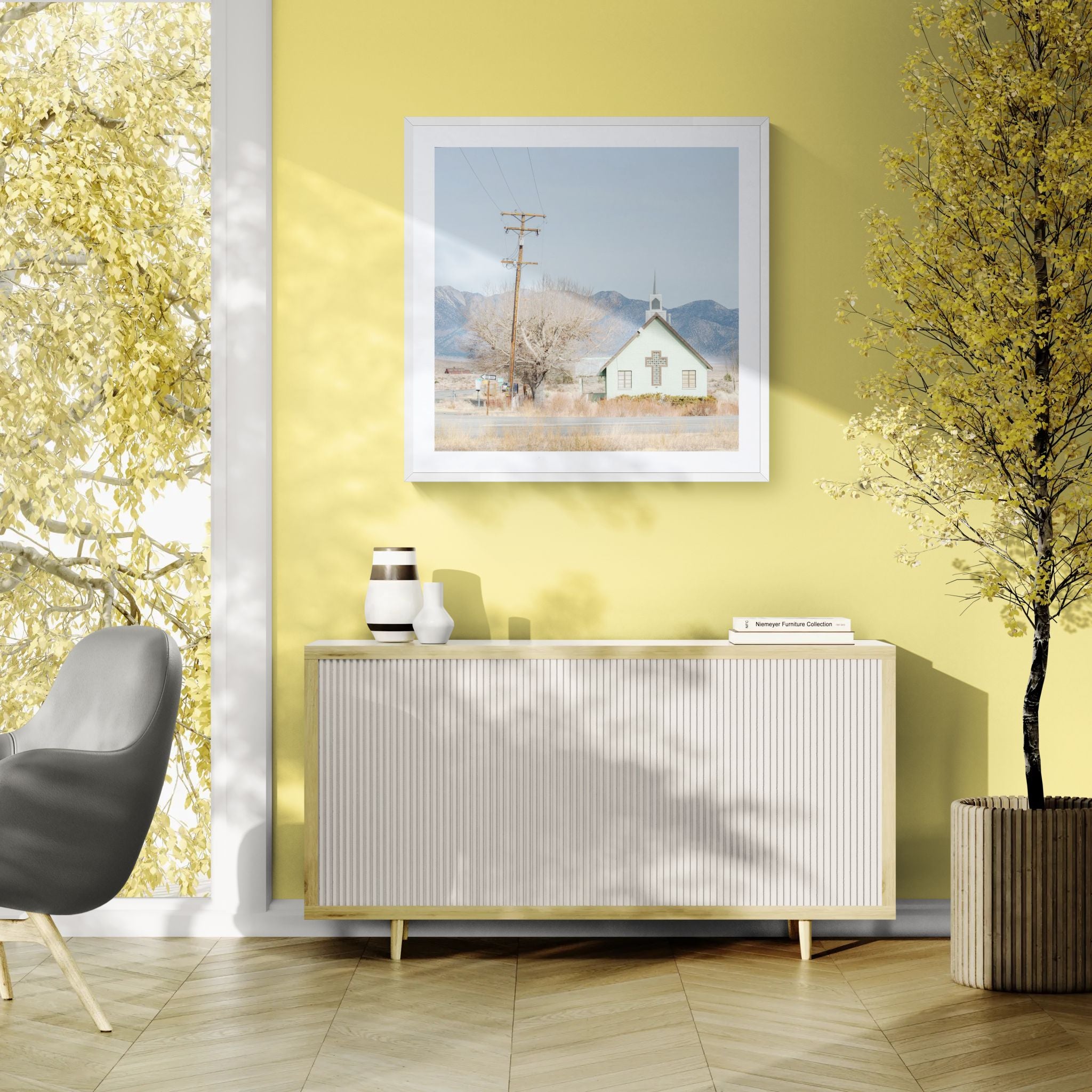 Urban fine art print - photograph of a church in Nevada, USA