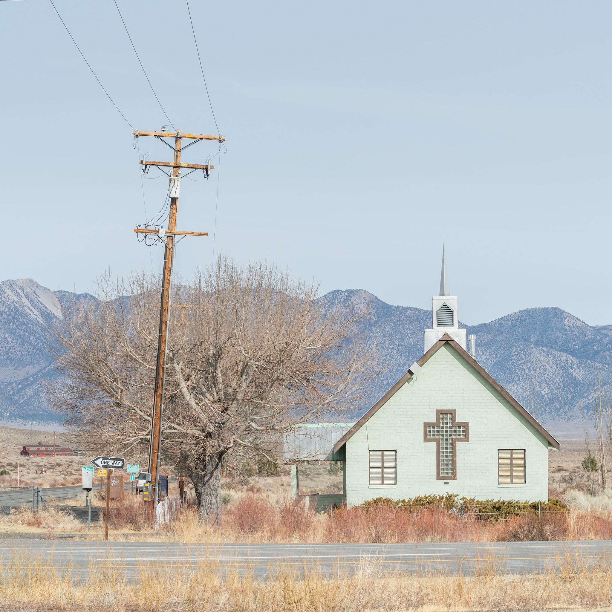 Urban fine art print - photograph of a church in Nevada, USA
