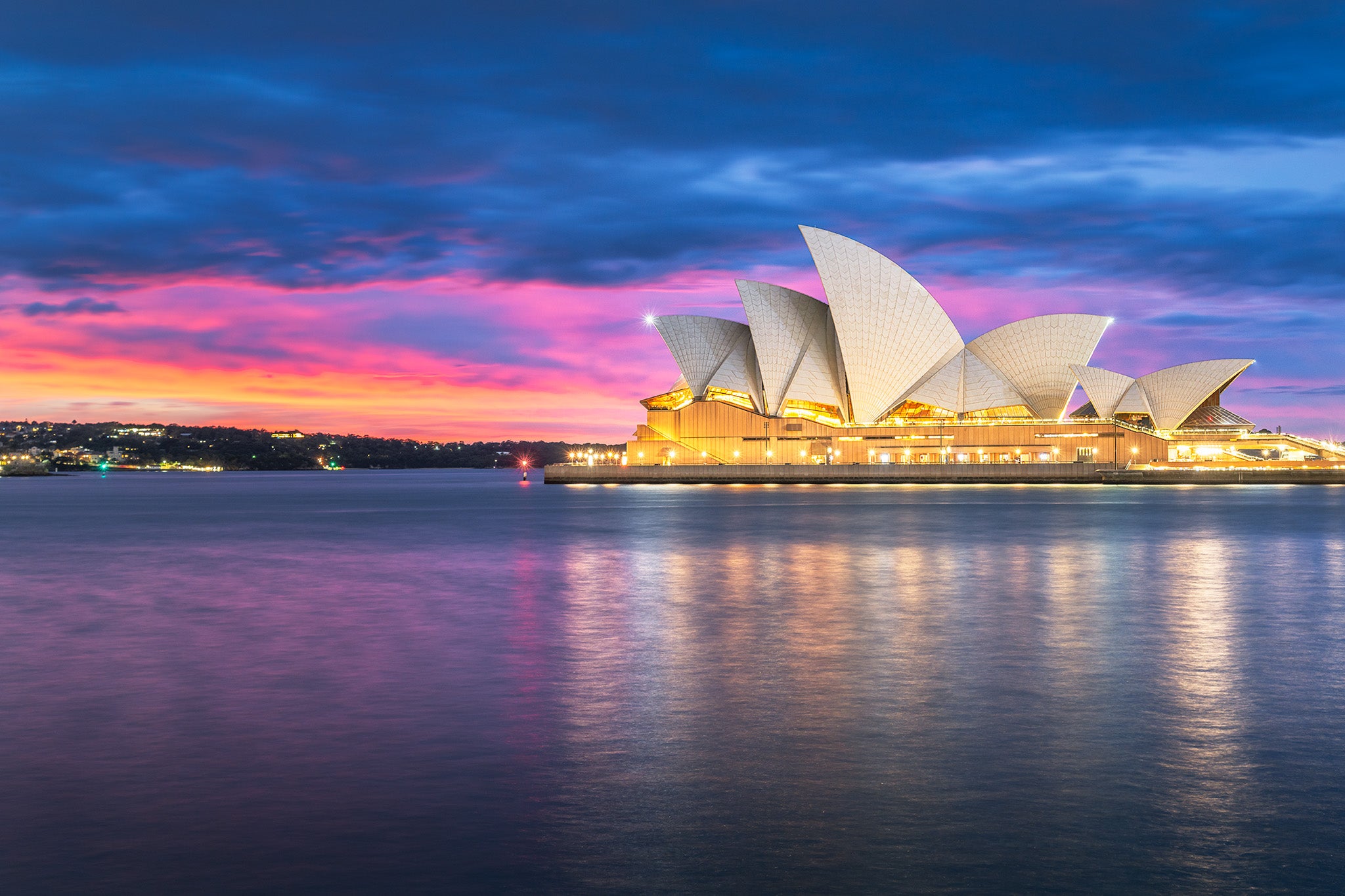 Urban fine art print - sunrise photograph of Sydney Opera House