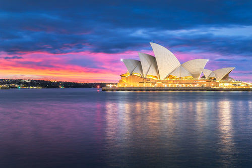 Urban fine art print - sunrise photograph of Sydney Opera House